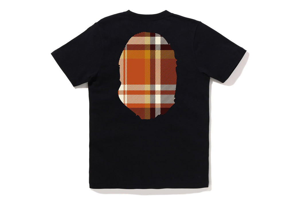 BAPE Check Big Ape Head store Tee