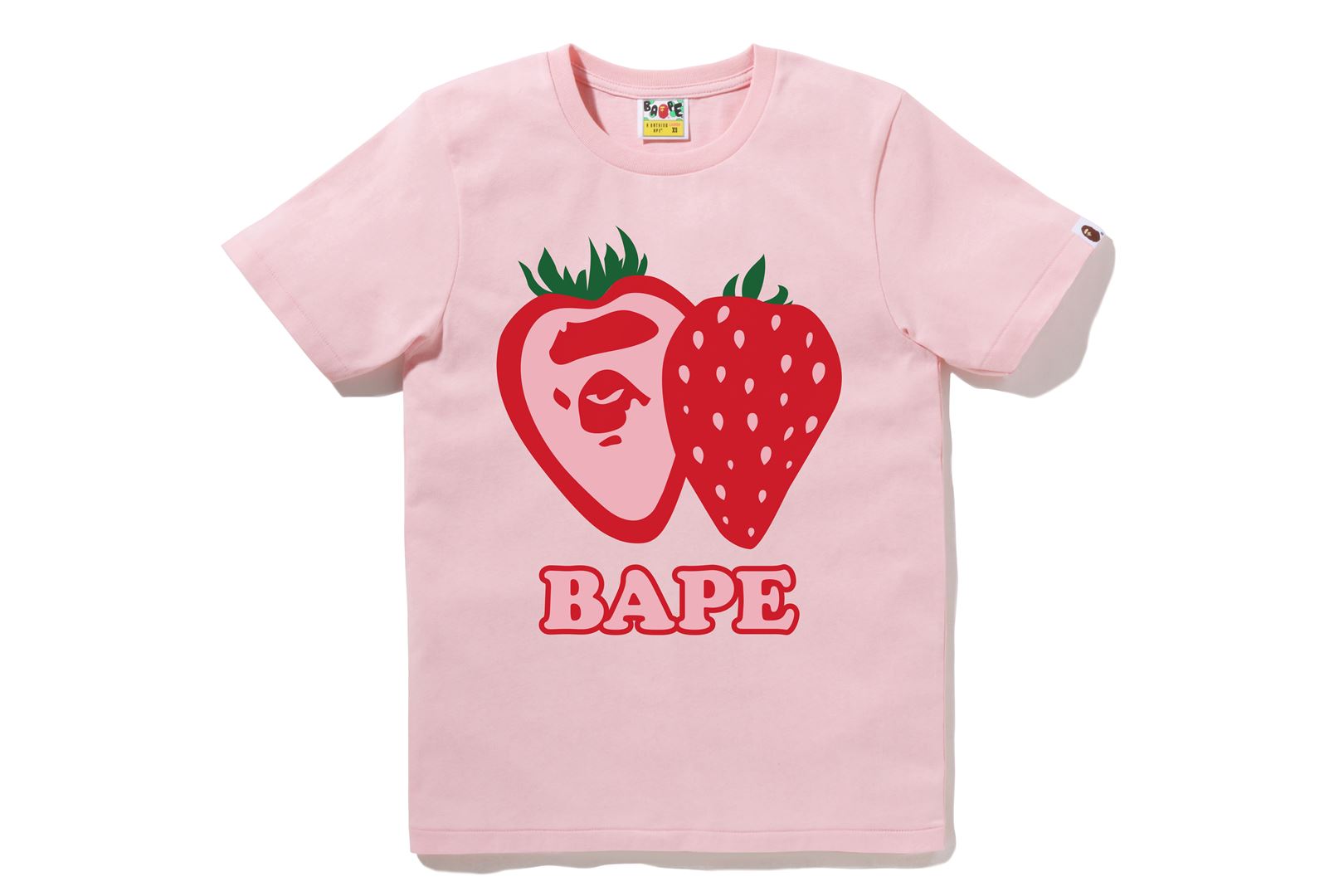 未使用　A BATHING APE bape エイプ　Tシャツ IVE ユジン着 BAPE STRAWBERRY Tシャツ IVE ユジン着用 色違い ネイビー