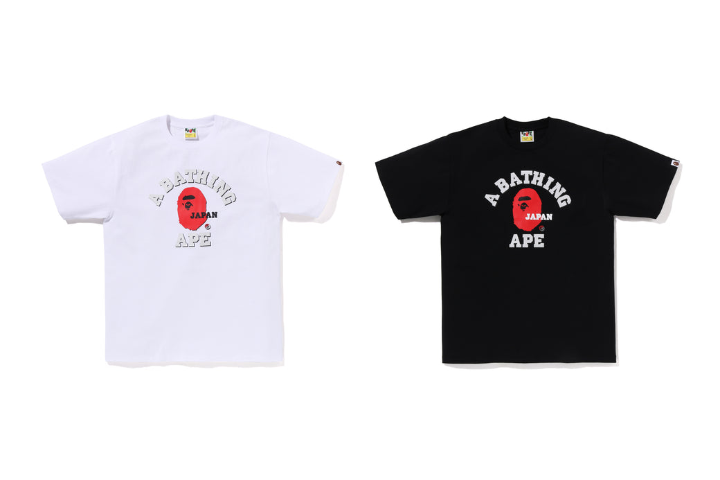 【M】BAPE BlackEyePatch COLLEGE TEE コラボ BAPE X MMJ 】SKULL CAMO COLLEGE RELAXED FIT TEE 15TH | bape.com
