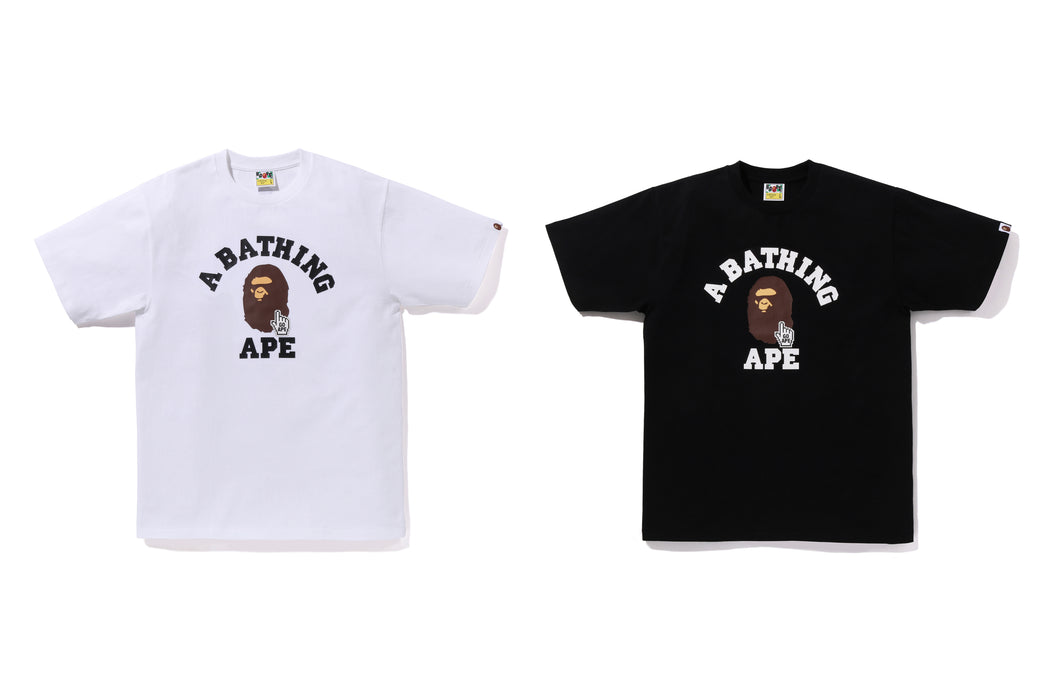 GO APE POINTER COLLEGE TEE BAPEC | bape.com