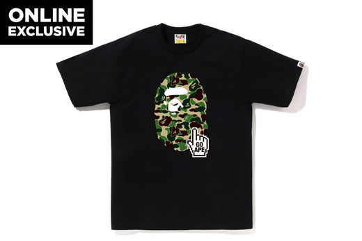 ABC CAMO GO APE POINTER APE HEAD TEE BAPEC | bape.com