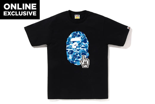 ABC CAMO GO APE POINTER APE HEAD TEE BAPEC | bape.com