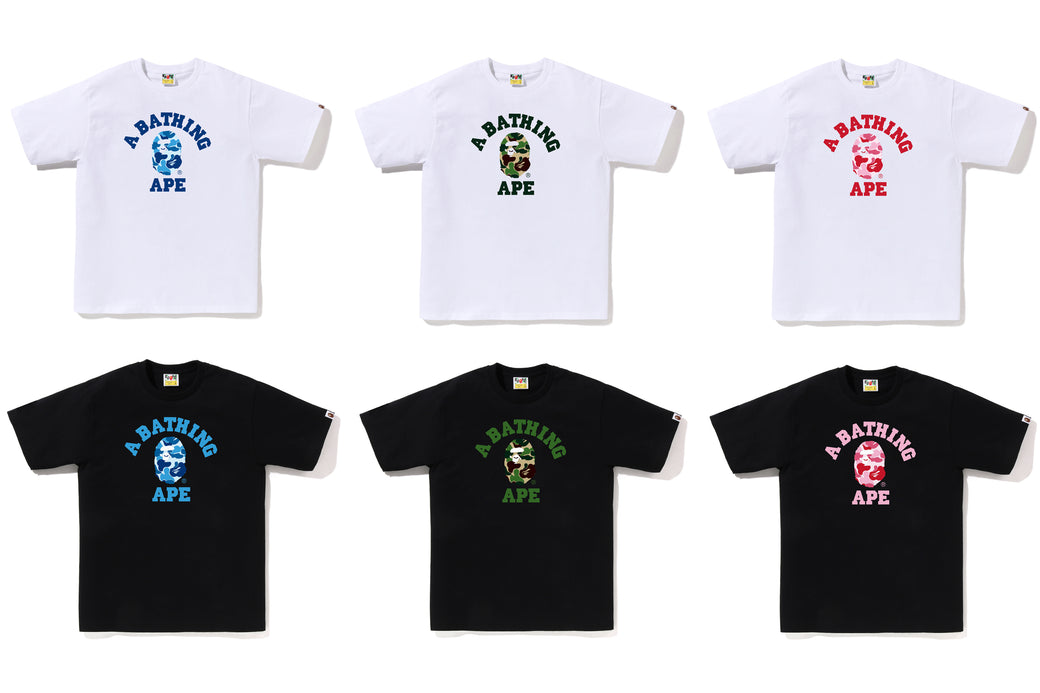 ABC CAMO COLLEGE TEE | bape.com ABC CAMO COLLEGE TEE | bape.com