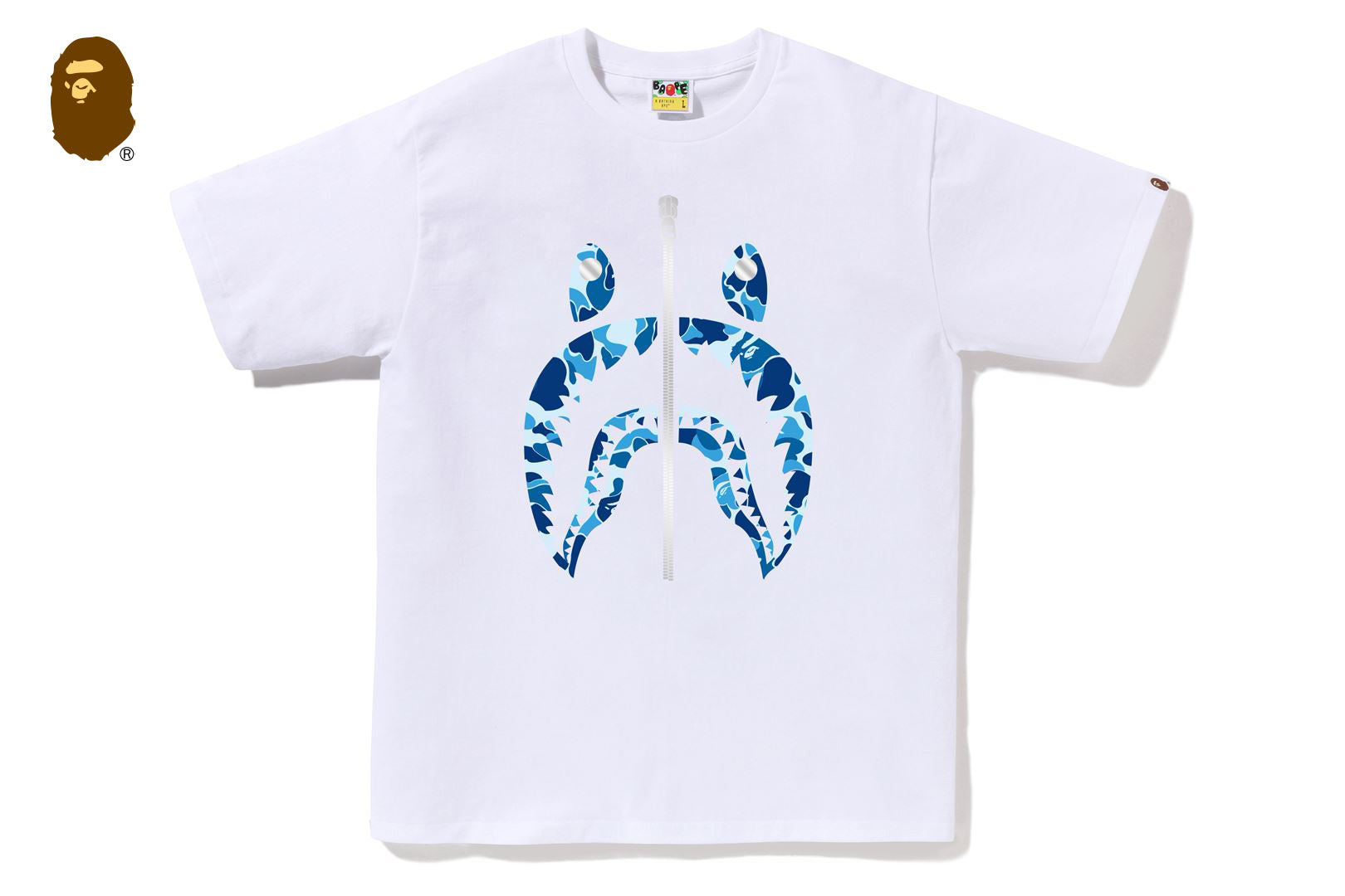 ABC CAMO SHARK TEE | bape.com