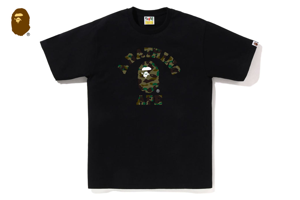 1ST CAMO COLLEGE TEE | bape.com