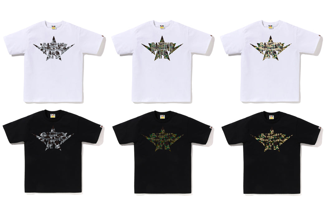 【A BATHING APE】6色展開 1ST CAMO TWIN STA NYC TEE UNISEX 1ST CAMO TWIN STA NYC TEE | bape.com