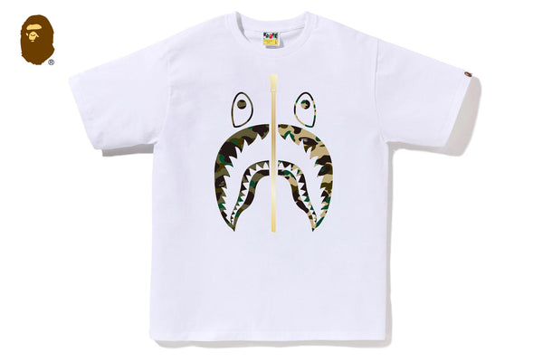1ST CAMO SEPARATE SHARK TEE | bape.com