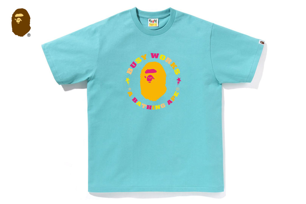 【A BATHING APE】4色展開 COLORS BUSY WORKS STA TEE UNISEX COLORS BUSY WORKS STA TEE | bape.com