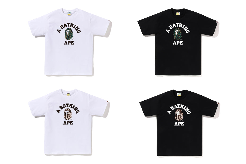 NEW【A BATHING APE】TRIAL CAMO COLLEGE TEE Tシャツ TRIAL CAMO COLLEGE TEE | bape.com