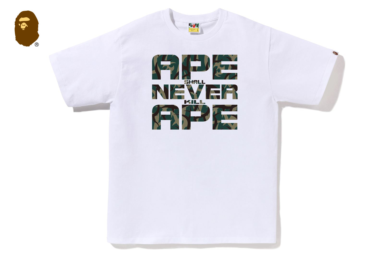 TRIAL CAMO ASNKA TEE | bape.com