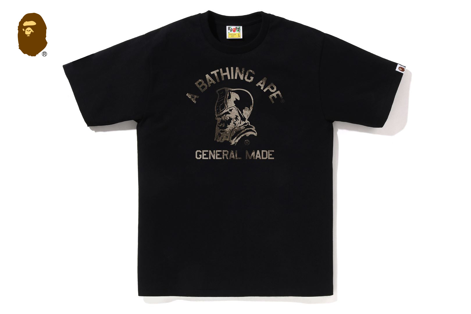 【A BATHING APE】2色展開 HIGH TONE BLEACH BA EMBLEM TEE 001TEL301046_BLK_A_e9b57e51-