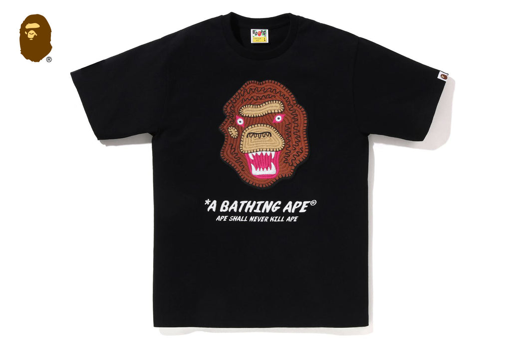 高評価なギフト EMBROIDERY STYLE SOUVENIR LOGO TEE トップス