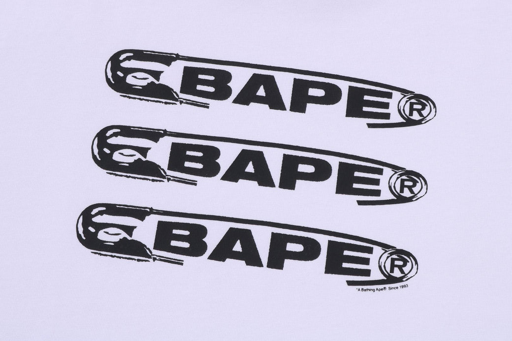 【A BATHING APE】2色展開 BAPE PIN LOGO RELAXED FIT TEE BAPE PIN LOGO RELAXED FIT TEE | bape.com