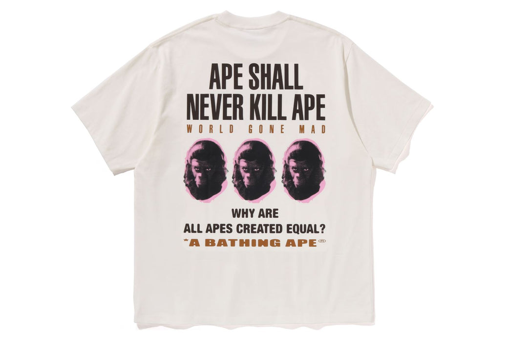国内配送★A BATHING APE★SLOGAN RELAXED FIT TEE 3色 BAPE PIN LOGO RELAXED FIT TEE | bape.com