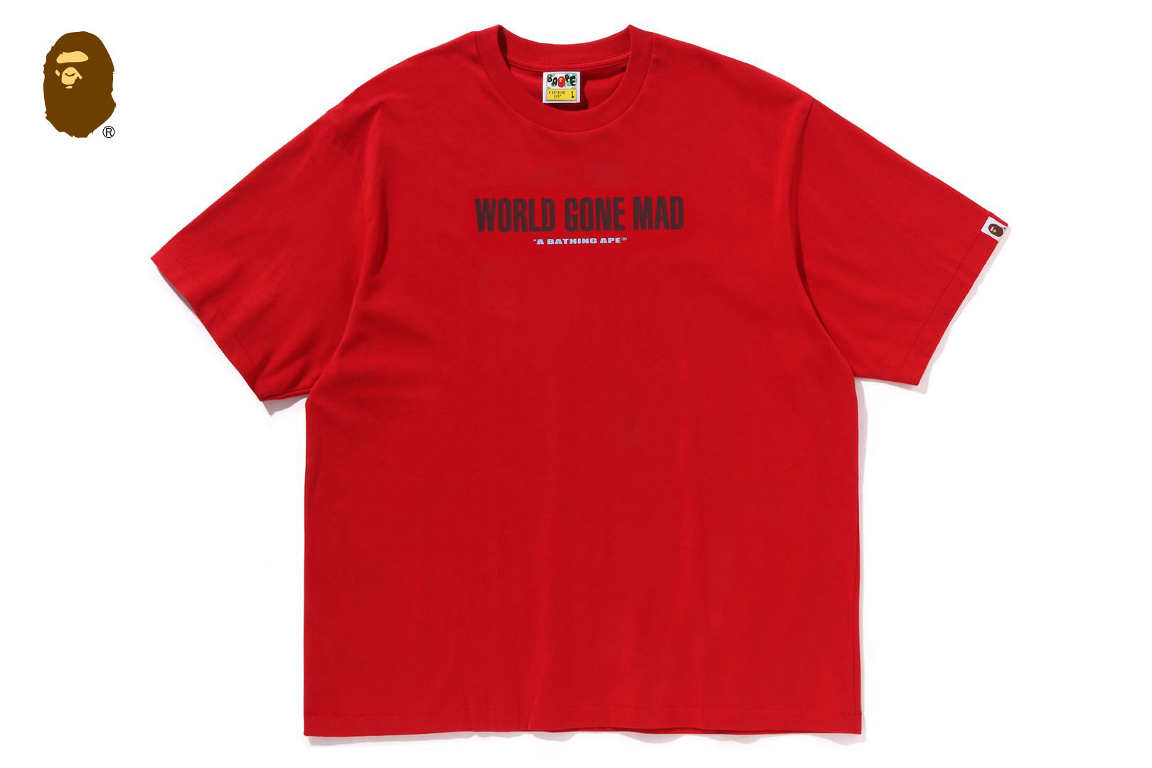 国内配送★A BATHING APE★SLOGAN RELAXED FIT TEE 3色 BAPE PIN LOGO RELAXED FIT TEE | bape.com