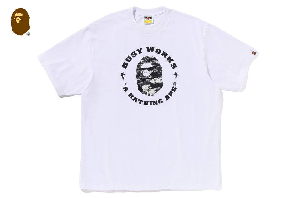 Tシャツ・カットソー A BATHING APE PALM TREE CAMO BUSY WORKS STA RELAXED FIT TEE A BATHING APE® Palm Tree Camo Busy Works STA Relaxed Fit Tee