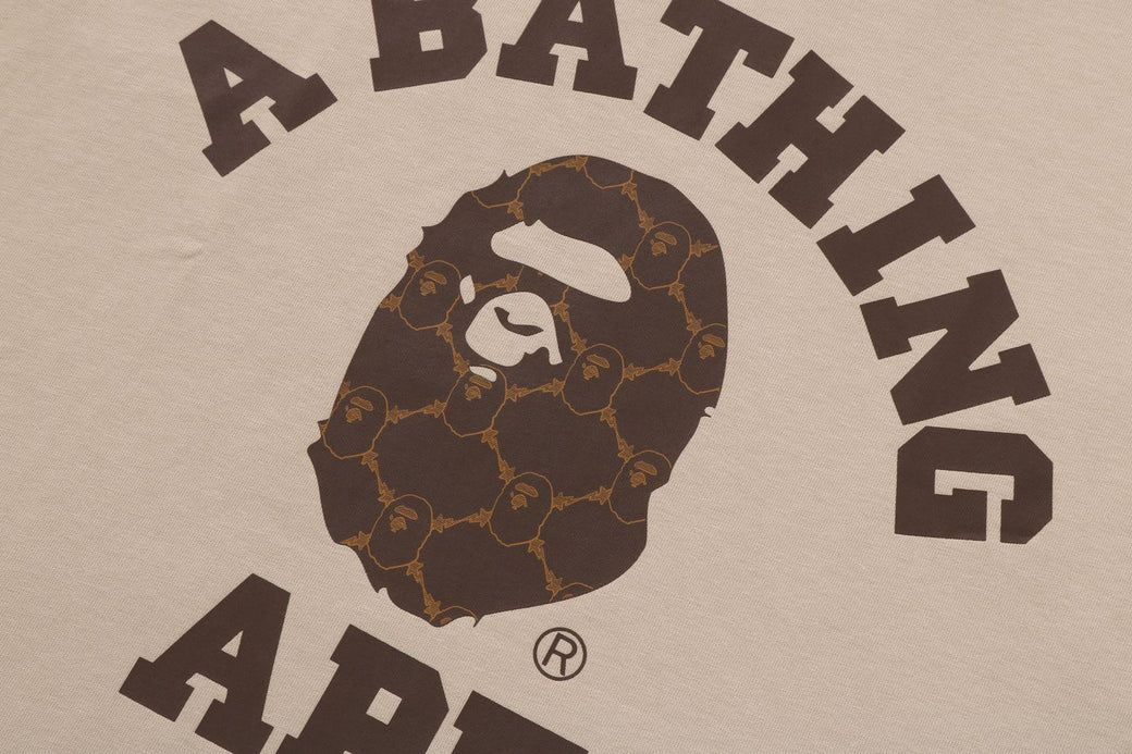 COLLEGE MONOGRAM COLLEGE RELAXED FIT TEE | bape.com
