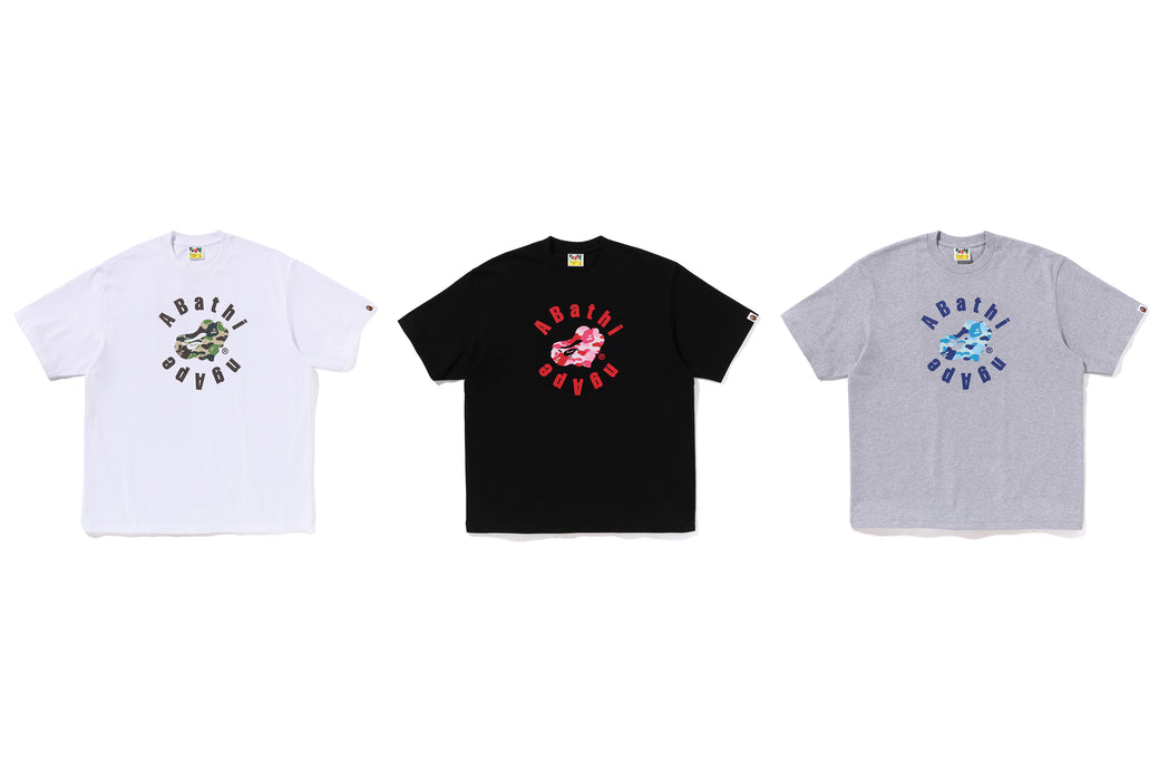 国内配送★A BATHING APE★ABC CAMO HEART APE RELAXED FIT TEE ABC CAMO HEART APE RELAXED FIT TEE | bape.com
