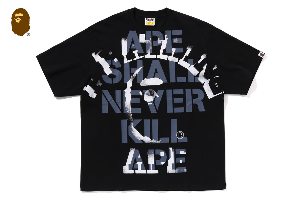 【BAPE】SPRAY PRINT BATHING APE LOGO RELAXED TEE 要在庫確認 SPRAY PRINT BATHING APE LOGO RELAXED FIT TEE | bape.com