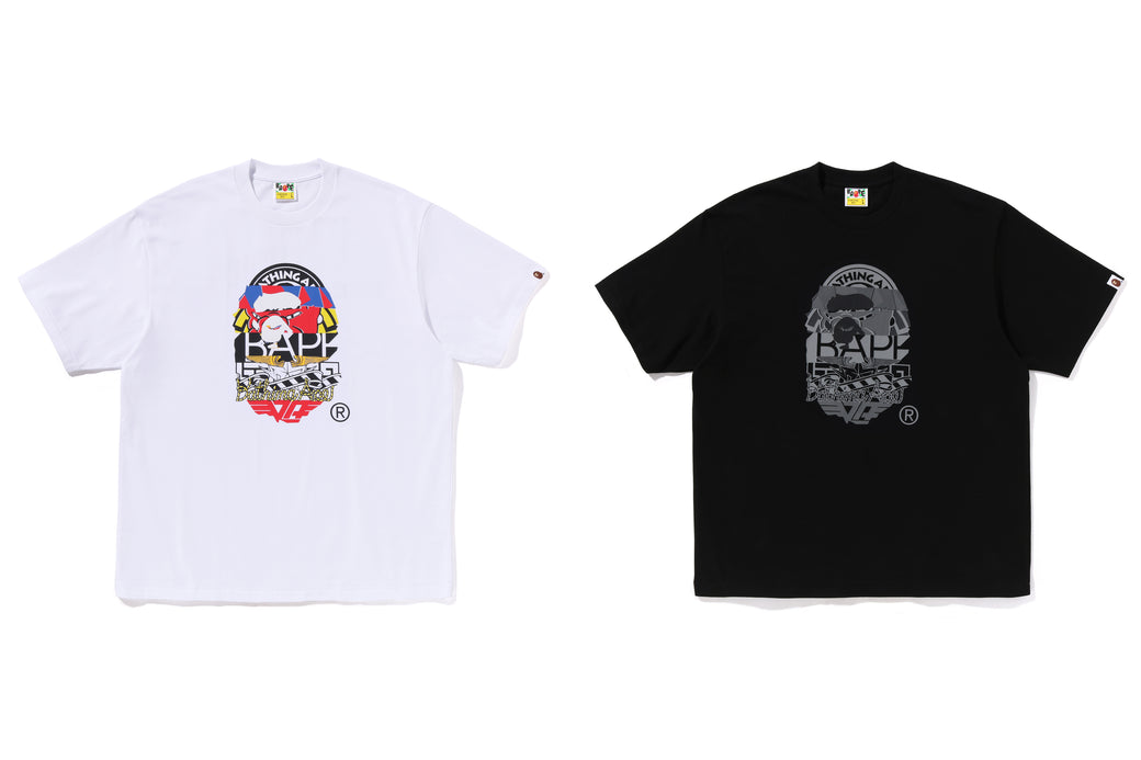 MULTI LOGO APE HEAD RELAXED FIT TEE | bape.com
