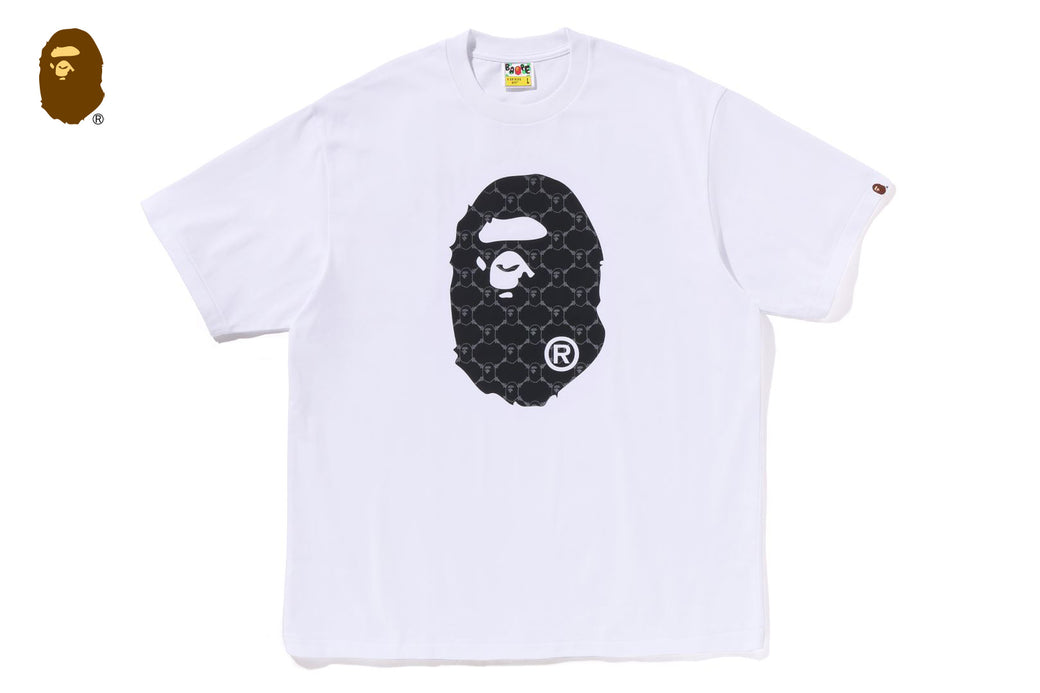 COLLEGE MONOGRAM APE HEAD RELAXED FIT TEE | bape.com