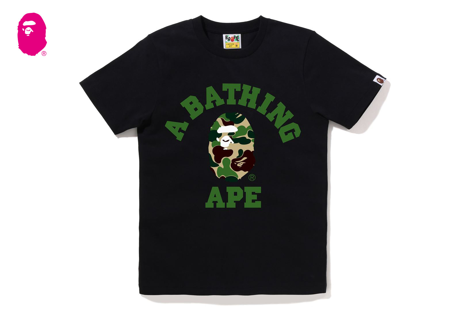 トップス ABC CAMO COLLEGE MINI TEE ABC CAMO COLLEGE MINI TEE | bape.com