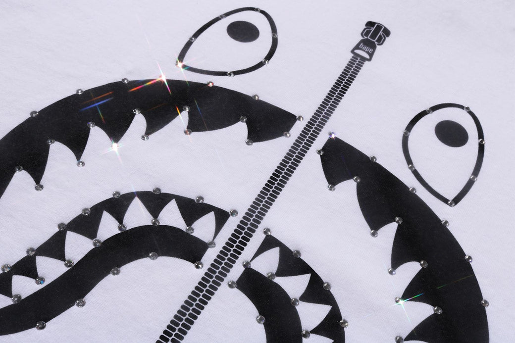 CRYSTAL STONE SHARK TEE | bape.com