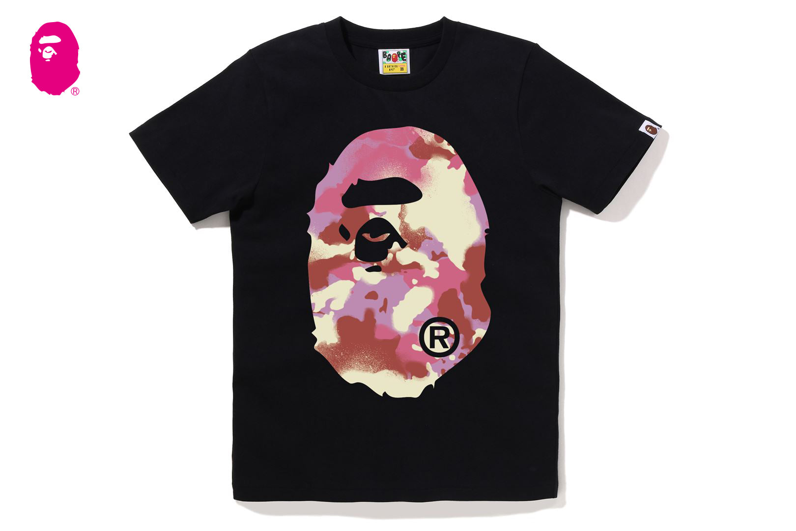 MAP CAMO BIG APE HEAD TEE | bape.com
