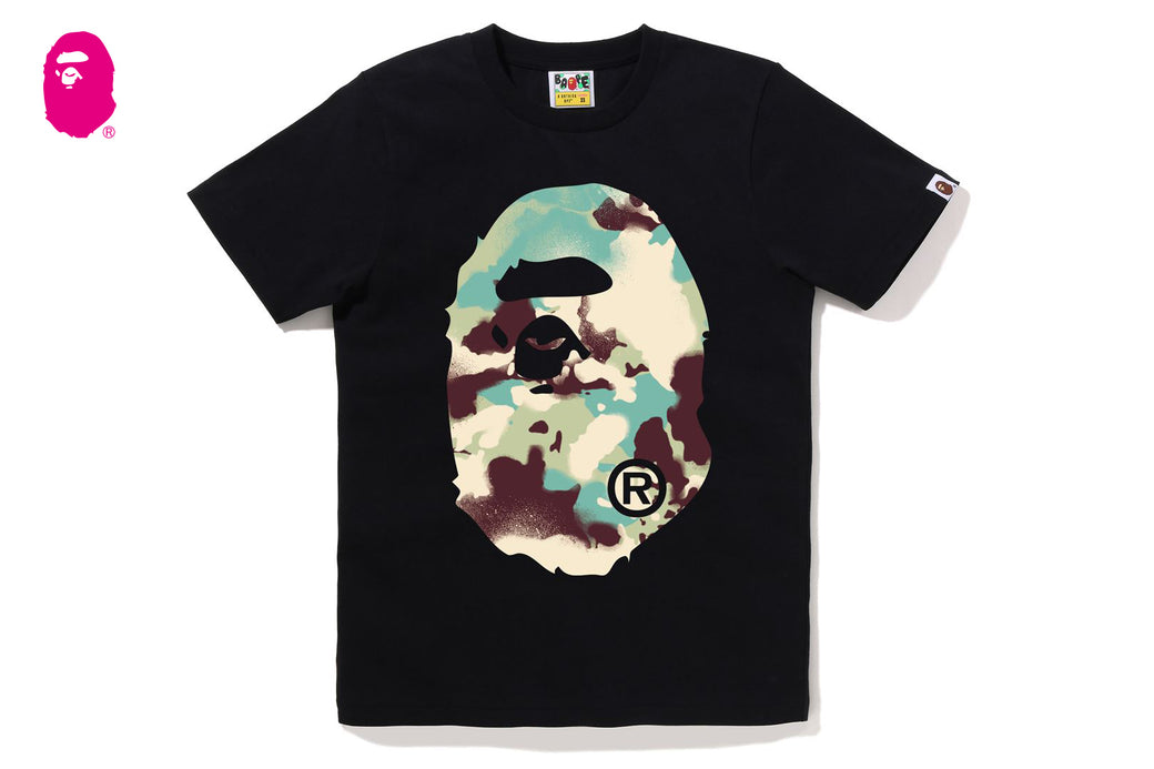 MAP CAMO BIG APE HEAD TEE | bape.com