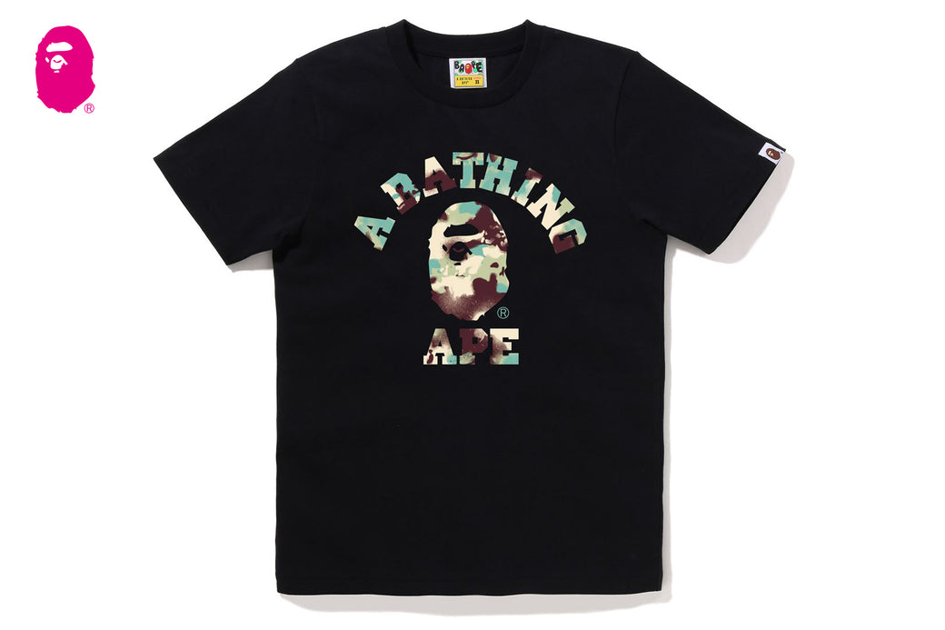 NEW【A BATHING APE】TREE EDGE CAMO COLLEGE TEE tシャツ MAP CAMO COLLEGE TEE | bape.com