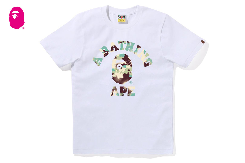 MAP CAMO COLLEGE TEE | bape.com