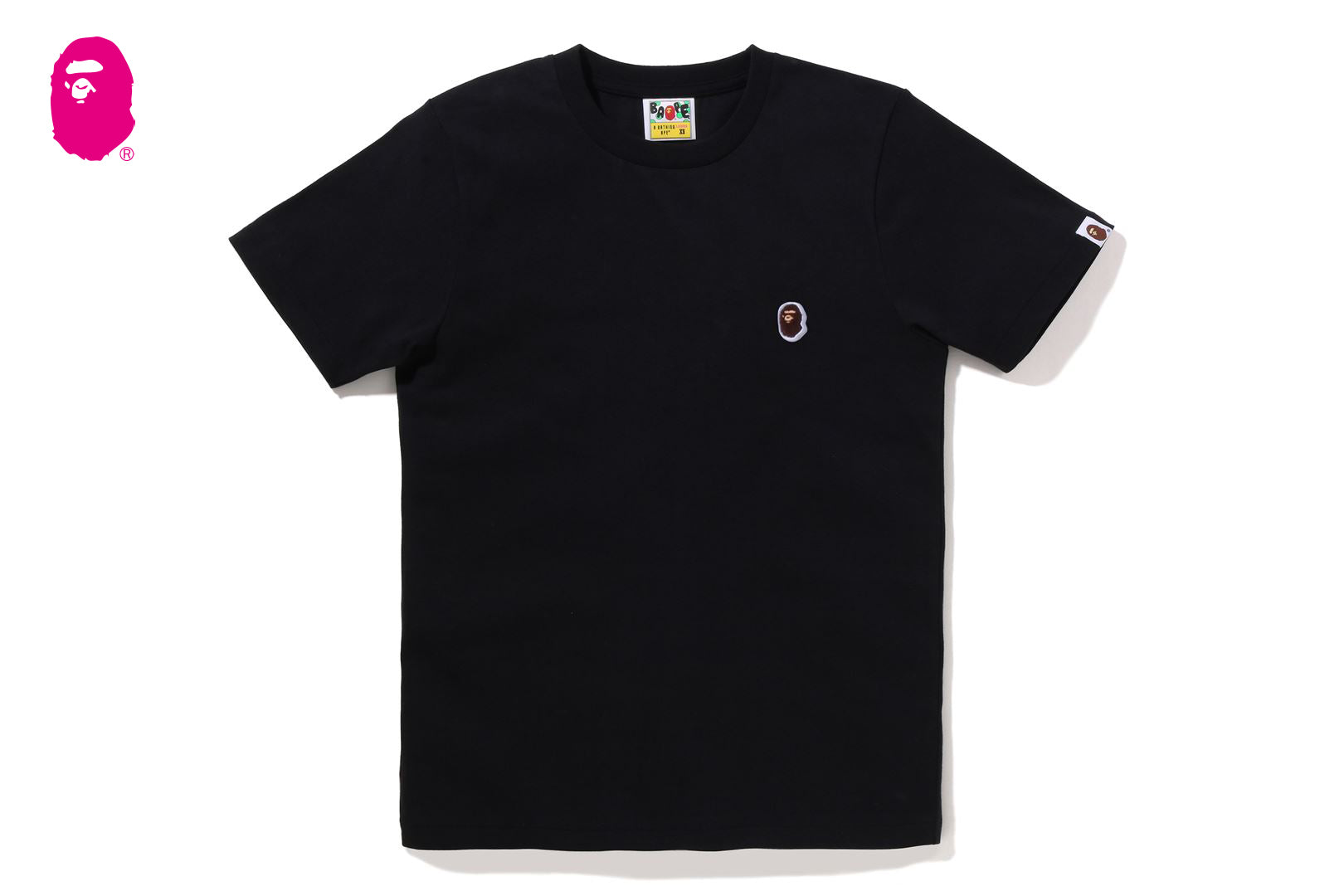 A BATHING APE☆APE HEAD ONE ポイント Tシャツ #2 001TEL302070_BLK_A.jpg?v=