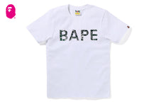 NEON CAMO GLITTER BAPE TEE