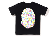 NEON CAMO BIG APE HEAD TEE