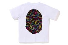 NEON CAMO BIG APE HEAD TEE