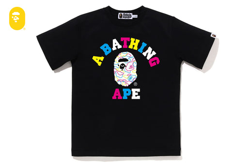 NEON CAMO COLLEGE TEE | bape.com