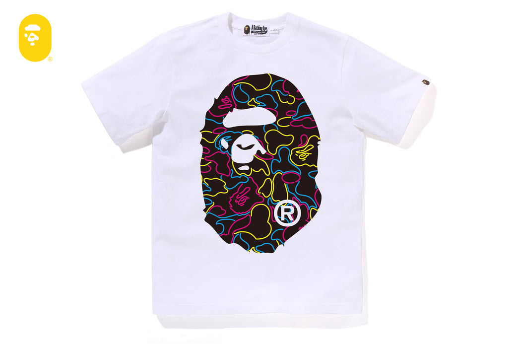 NEON CAMO BIG APE HEAD TEE | bape.com NEON CAMO BIG APE HEAD TEE | bape.com