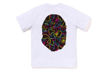 NEON CAMO BIG APE HEAD TEE