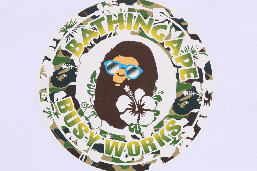 ABC RESORT CAMO BUSY WORKS TEE | bape.com