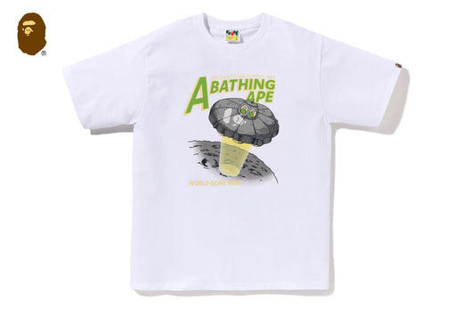APE HEAD UFO ON MOON TEE