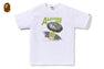 APE HEAD UFO ON MOON TEE