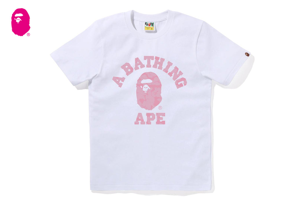 SOLID CAMO COLLEGE TEE | bape.com