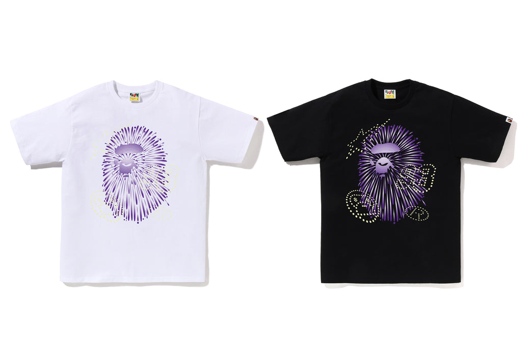 FIREWORK APE HEAD TEE #1 | bape.com