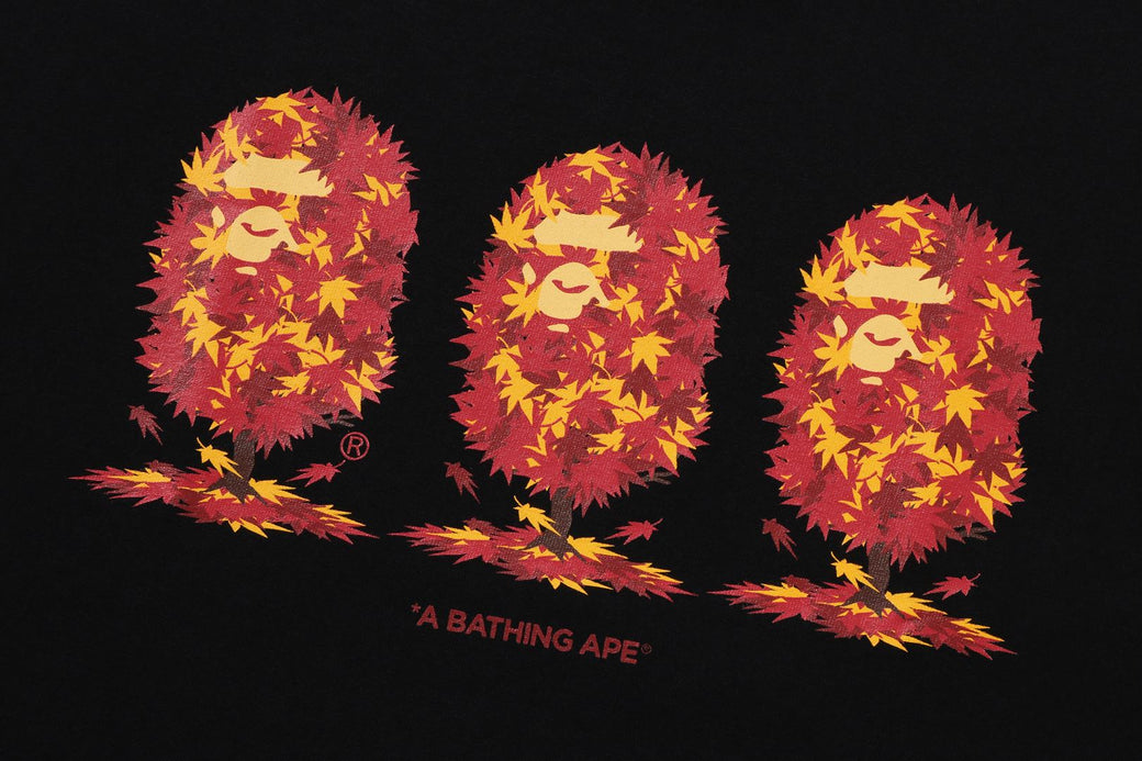 JAPAN AUTUMN APE HEAD TEE | bape.com