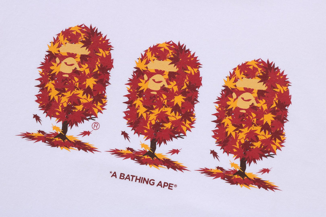 JAPAN AUTUMN APE HEAD TEE | bape.com