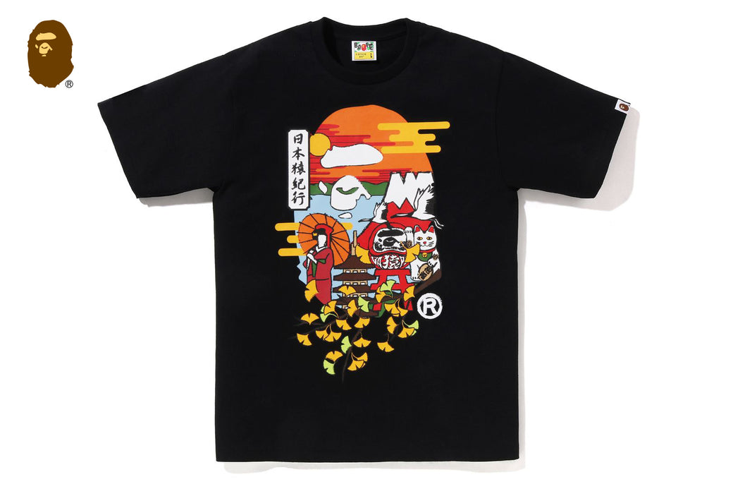 JAPAN CULTURE AUTUMN APE HEAD TEE | bape.com