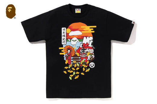 JAPAN CULTURE AUTUMN APE HEAD TEE | bape.com
