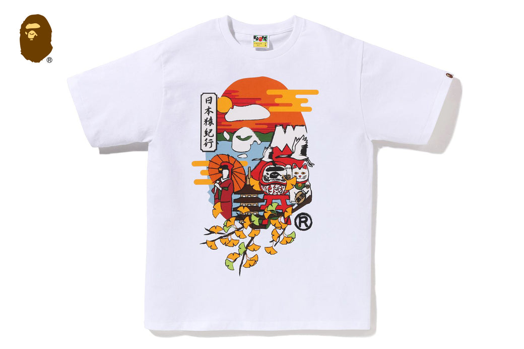 JAPAN CULTURE AUTUMN APE HEAD TEE | bape.com