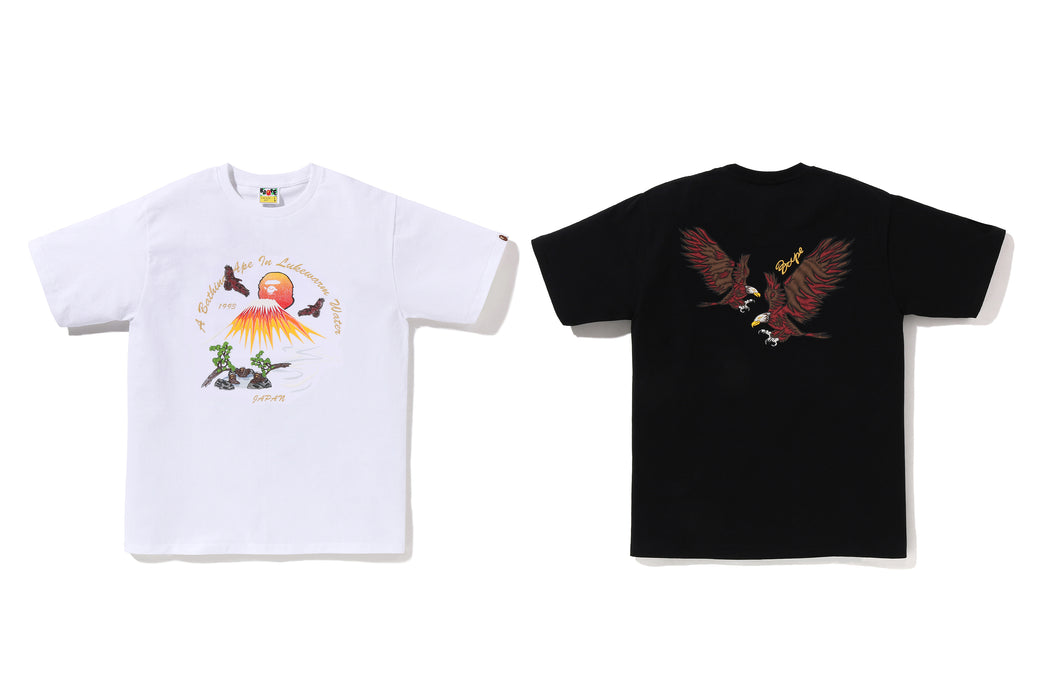 ONE FUJI TWO TAKA THREE APES SOUVENIR TEE | bape.com