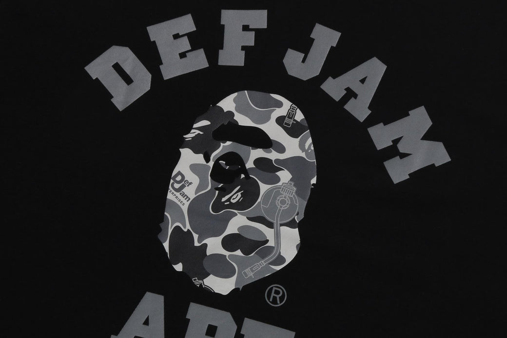 BAPE X DEF JAM 】CAMO COLLEGE RELAXED FIT TEE | bape.com